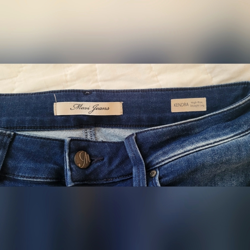 Mavi Kendra High Rise Straight Leg Jeans